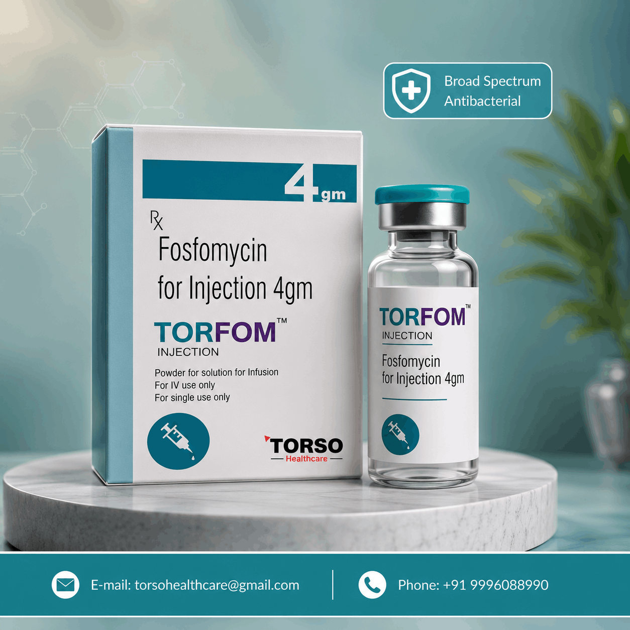 fosfomycin 4gm injection