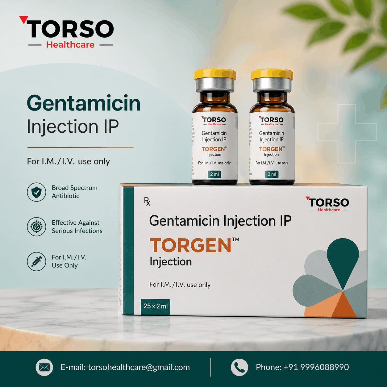 gentamicin 80 mg/2 ml injection