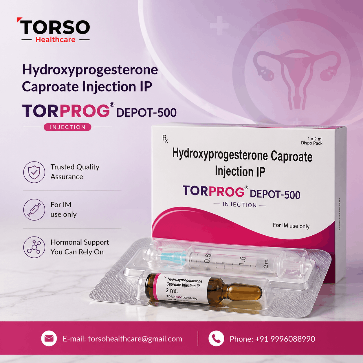 hydroxyprogesterone 500 injection