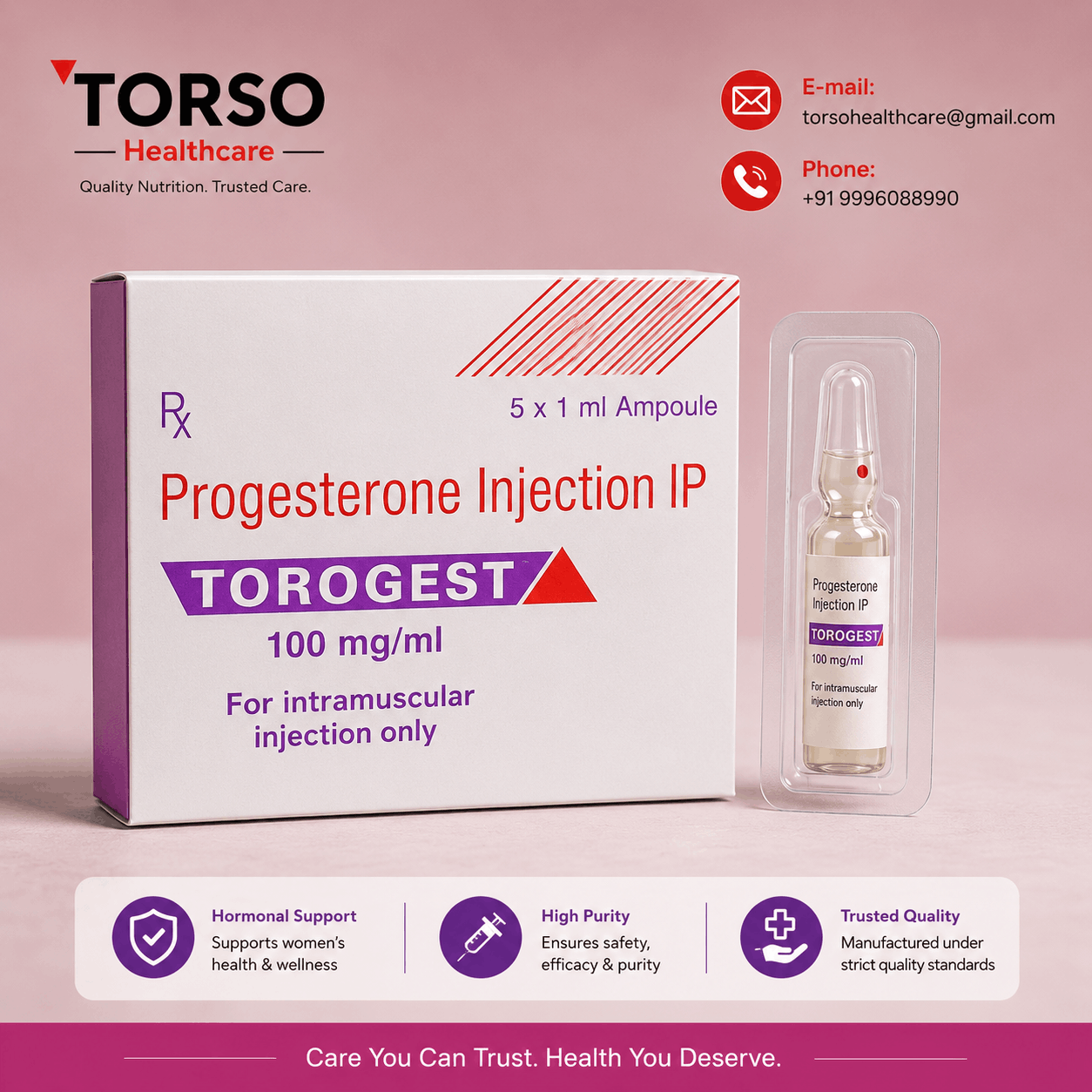 progesterone 100 mg injection