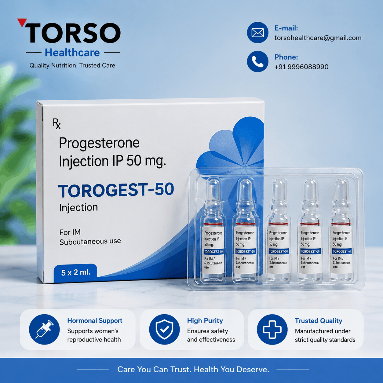 progesterone 50 mg injection