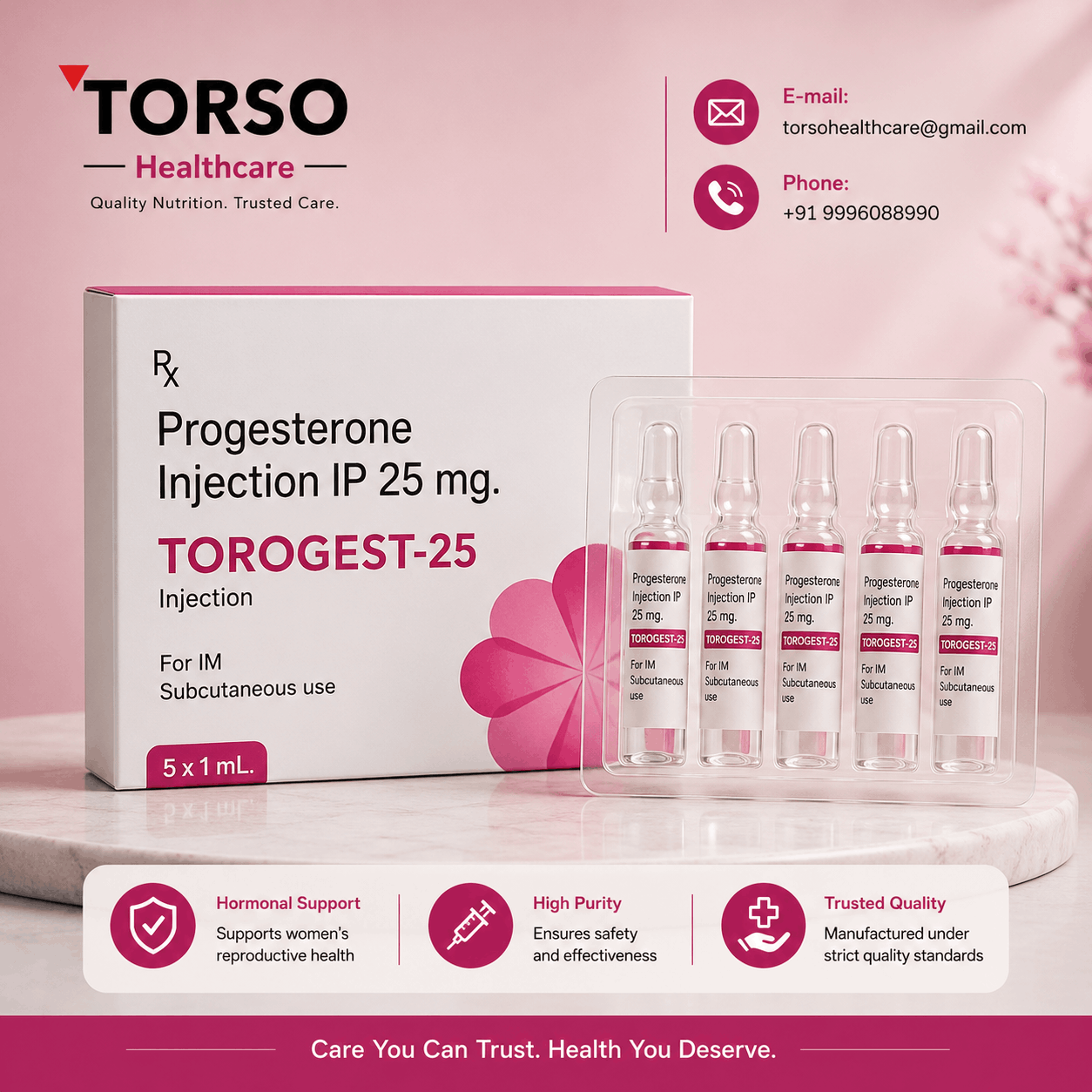 progesterone injection 25 mg