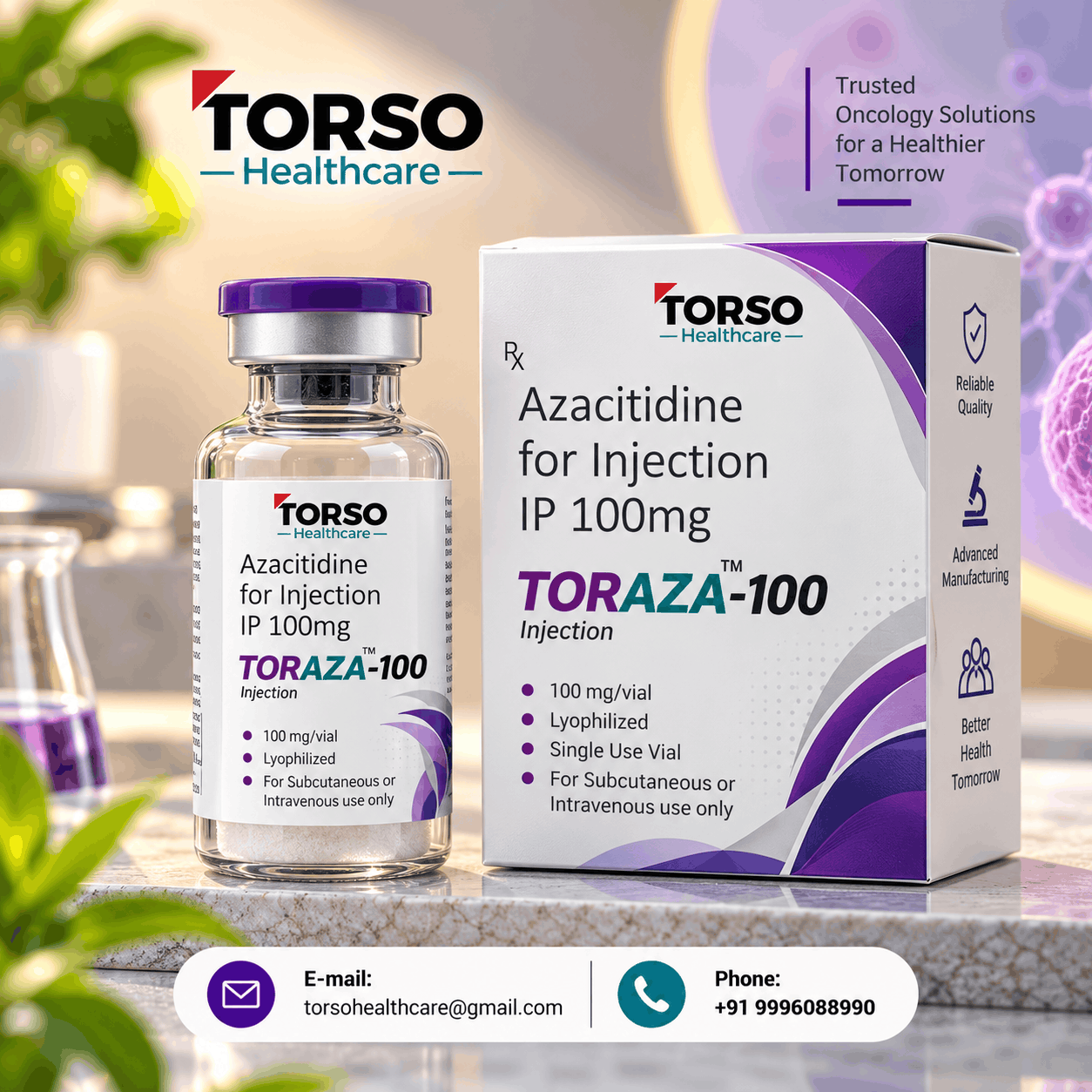 Azacitidine for Injection IP 100mg