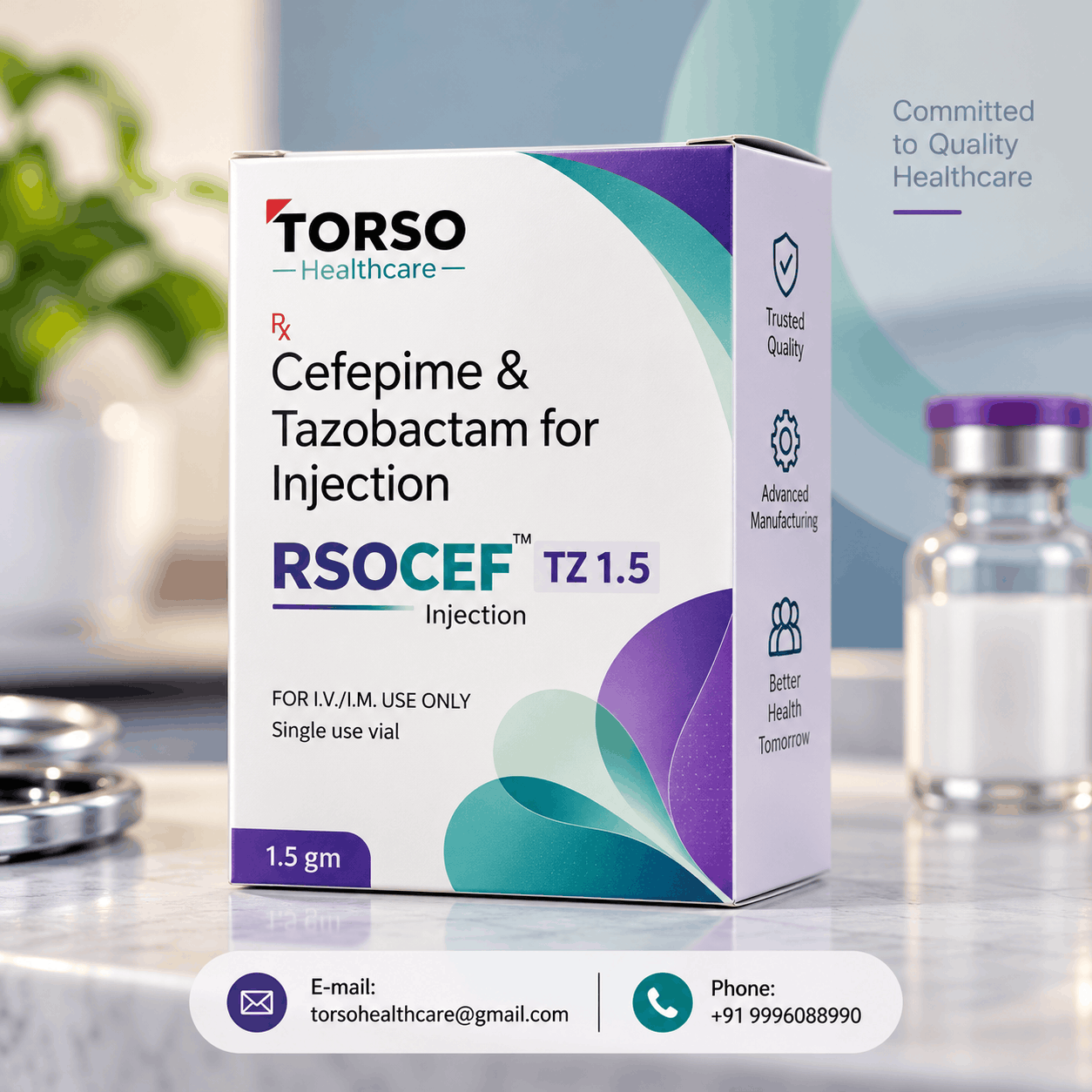Cefepime & Tazobactam for Injection 1.5gm